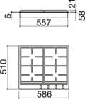 Barazza 1PBF64 60cm Gas Hob