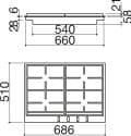 Barazza 1PBF74 70cm Gas Hob