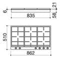 Barazza 1PBFV95 90cm Gas Hob