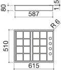 Barazza 1PLB4 65cm Gas Hob
