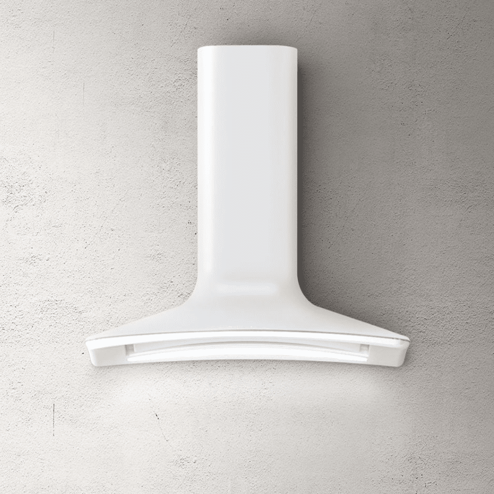 Elica White Dolce 85Cm Chimney Extractor Hood In Matt With Extension 60Cm To 89Cm