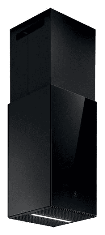 Elica Black Haiku 32Cm Island Extractor Hood In Under 40Cm