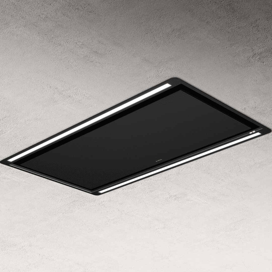 Elica Black Hilight X H16 100Cm Ceiling Extractor Hood In 90Cm To 119Cm