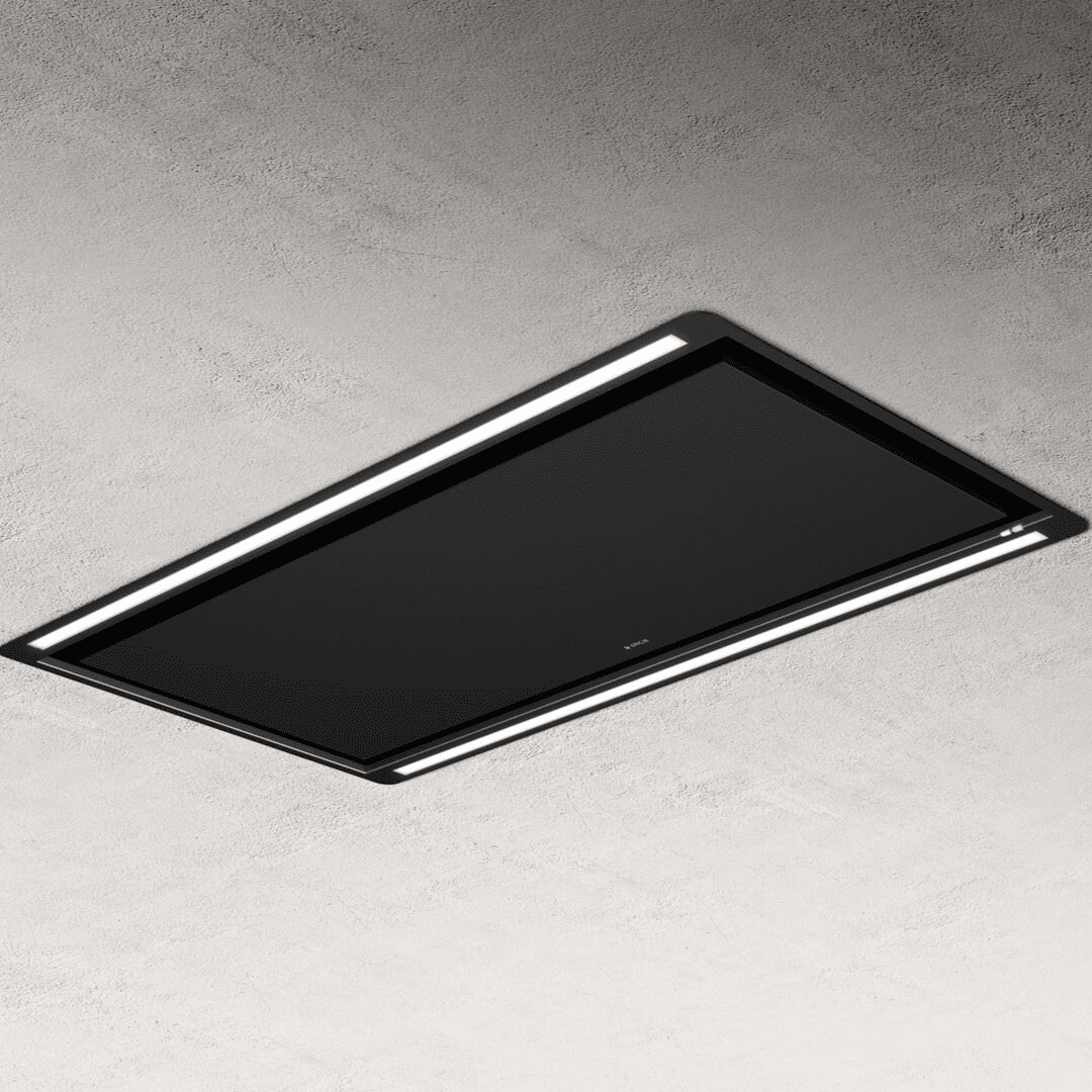 Elica Black Hilight X H30 100Cm Ceiling Extractor Hood In 90Cm To 119Cm