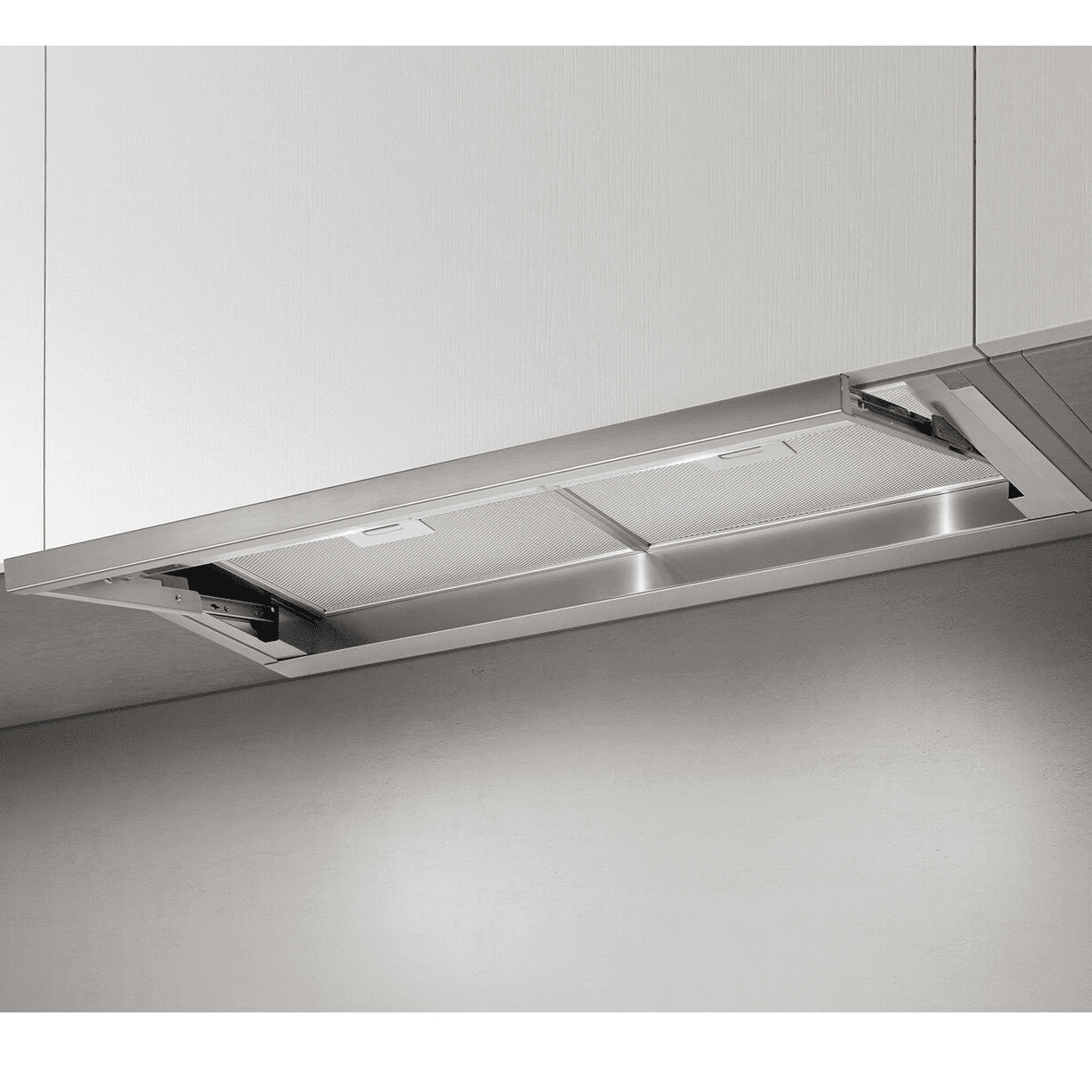 Elica Silver Lever 60Cm Telescopic Pull-Out Extractor Hood 60Cm To 89Cm