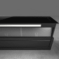 Elica Rules 120cm Built In Extractor Hood in Black Glass