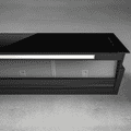 Elica Rules 120cm Built In Extractor Hood in Black Glass