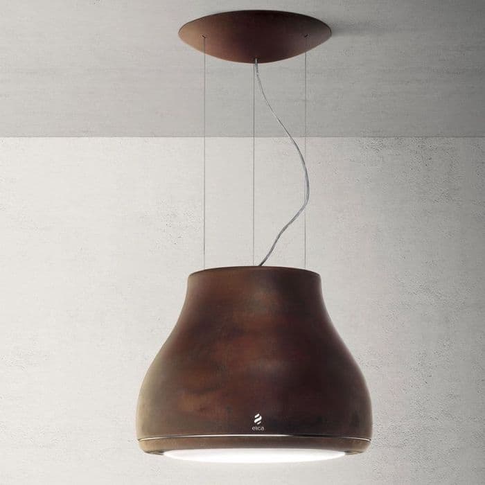 Elica Shining RC 50cm Island Extractor Hood in Rust