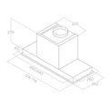 Elica Sleek 2.0 80cm Built In Extractor Hood in Stainless Steel