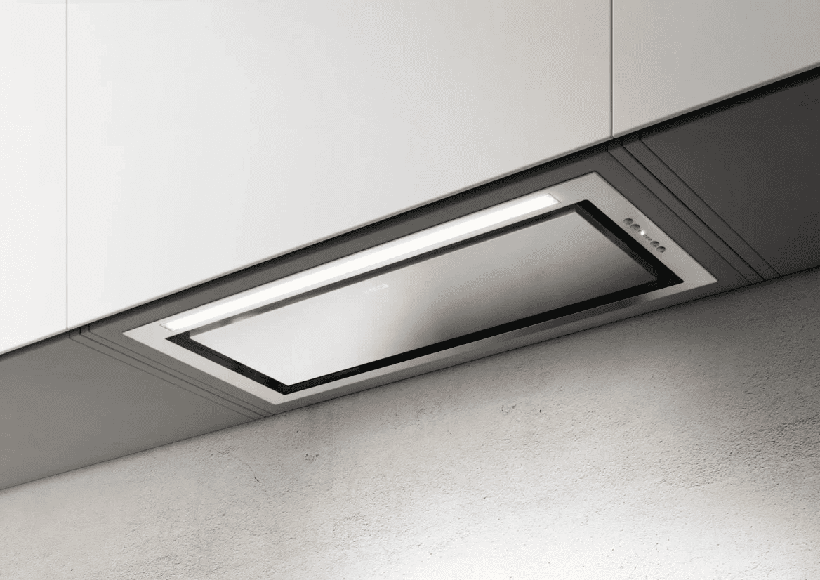 Elica Black Sleek 2.0 Advance 60Cm Built In Extractor Hood In Stainless Steel 60Cm To 89Cm