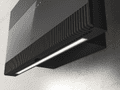 Elica Super Plat 80cm Built In Wall Extractor Hood in Grey Glass