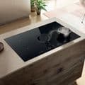 Elica Switch Glow RC 83cm Recirculating Vented Induction Hob in Black Glass