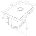 Elica Switch Glow RC 83cm Recirculating Vented Induction Hob in Black Glass