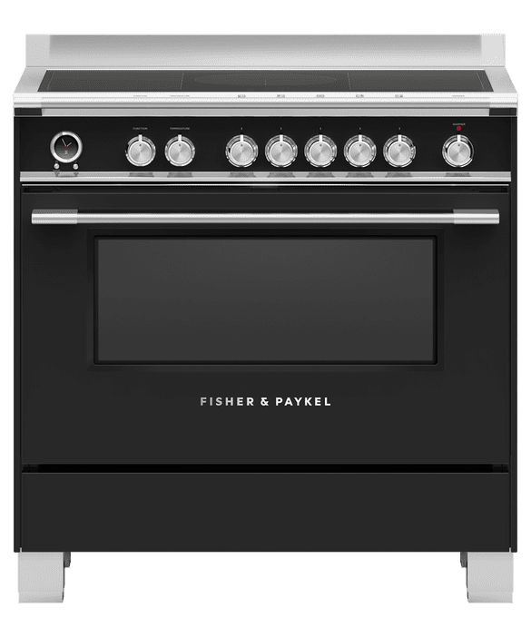 Fisher & Paykel Black/Light Or90sci6b1 90Cm Freestanding Range Cooker 90Cm To 119Cm
