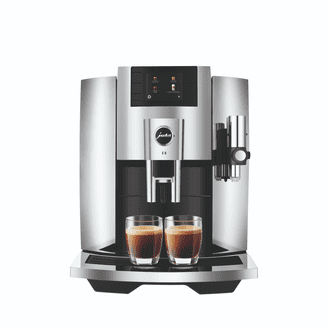 Jura E8 Freestanding Coffee Machine in Chrome