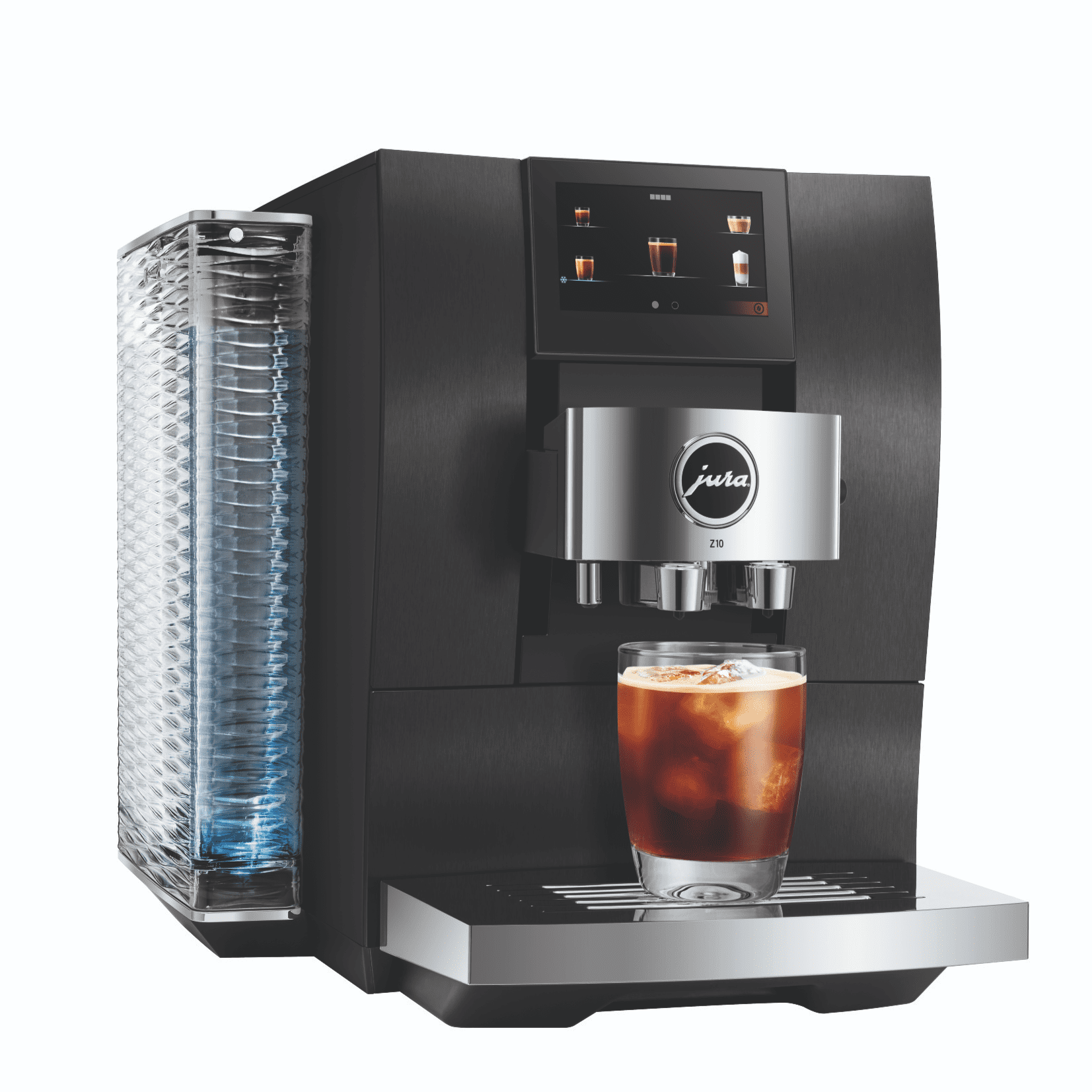 Jura Black Z10 Freestanding Coffee Machine In Diamond Under 40Cm
