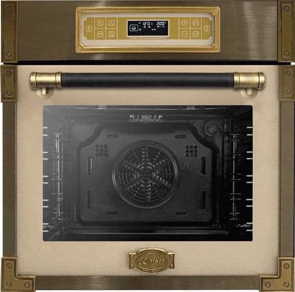 Kaiser Ivory/Gold Eh 6726 Elfad Art Deco Built In Single Oven 60Cm To 89Cm