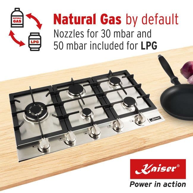 Kaiser KG 9357 Turbo Avantgarde Pro 86cm Gas Hob