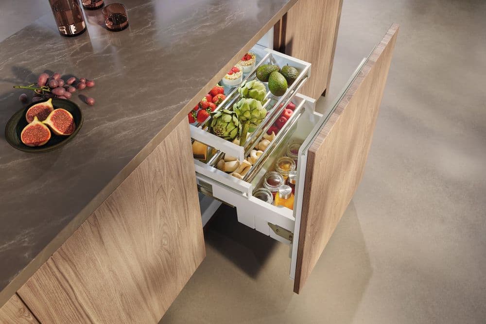 In Build Fridge Miele KU7030D Built In Under Counter Fridge with Pull-Out Front Drawer