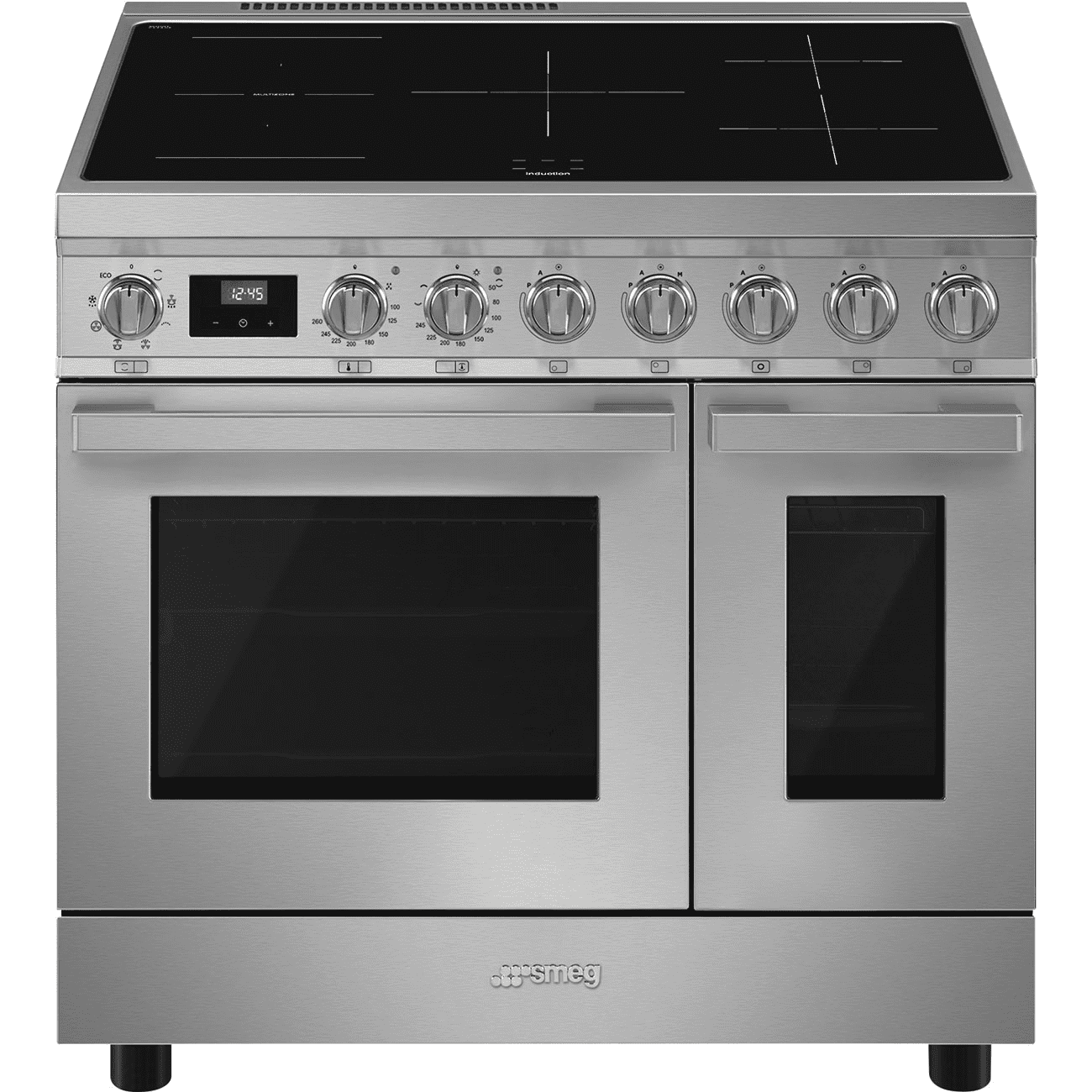 Smeg Cpf92imx 90Cm Range Cooker With Induction Top 90Cm To 119Cm