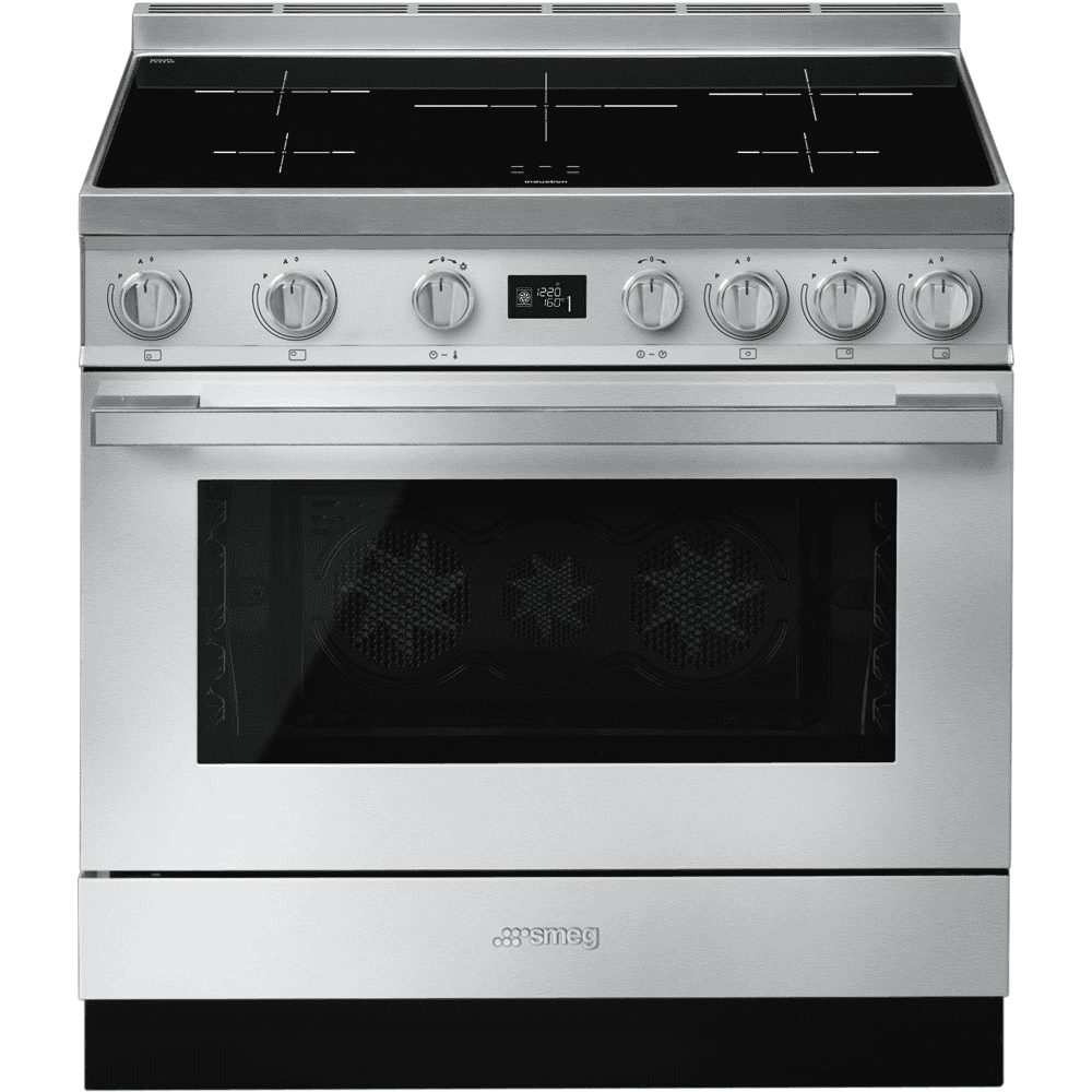 Smeg Cpf9ipx Portofino 90Cm Range Cooker With Induction Top 90Cm To 119Cm