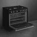 Smeg CX91GMBL 90cm Freestanding Range Cooker with Gas Top