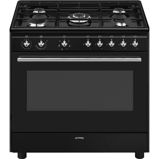 Smeg CX91GMBL 90cm Freestanding Range Cooker with Gas Top