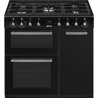 Smeg CX93GMBL 90cm Freestanding Range Cooker with Gas Top