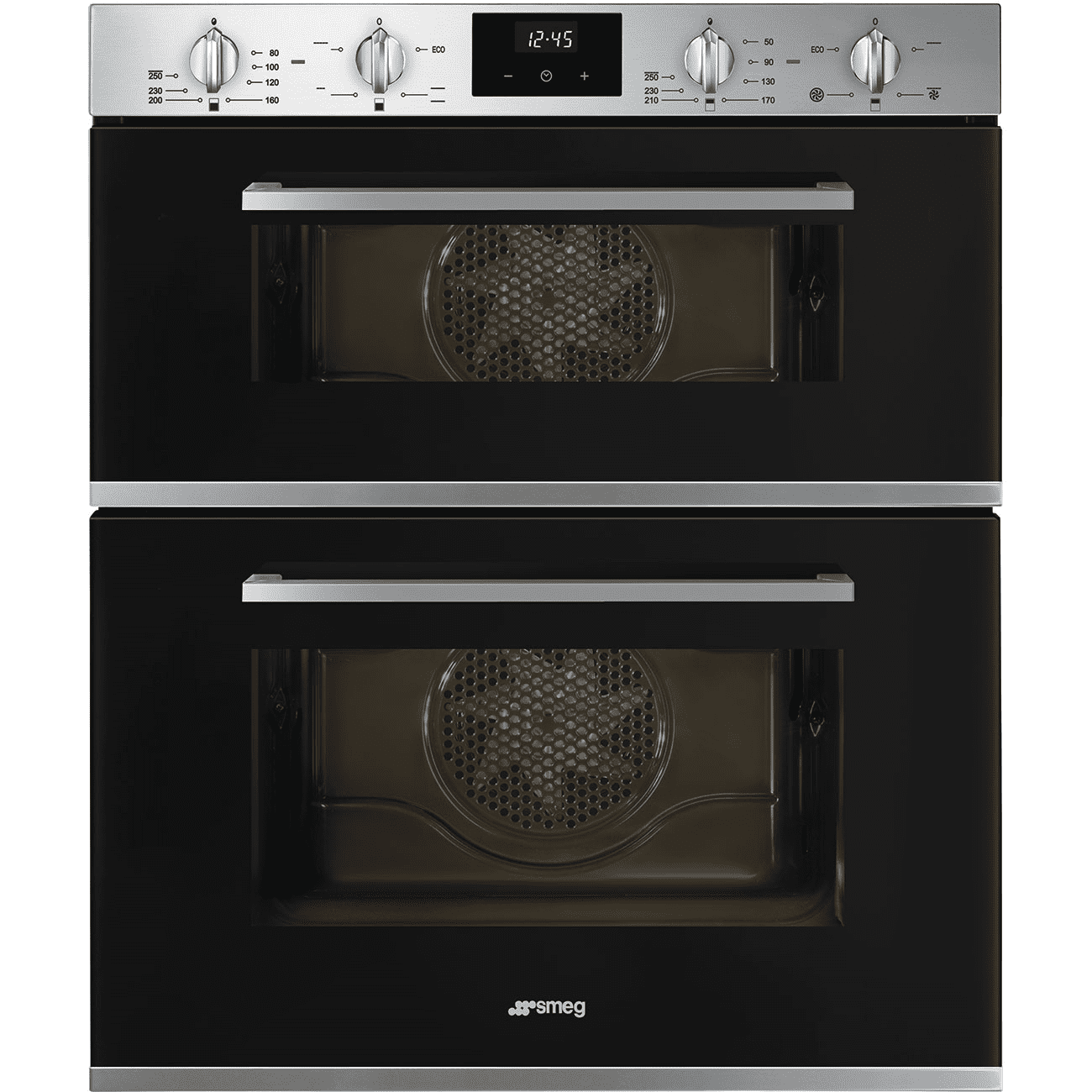 Smeg Black Dusf400b Built Under Double Oven 60Cm To 89Cm
