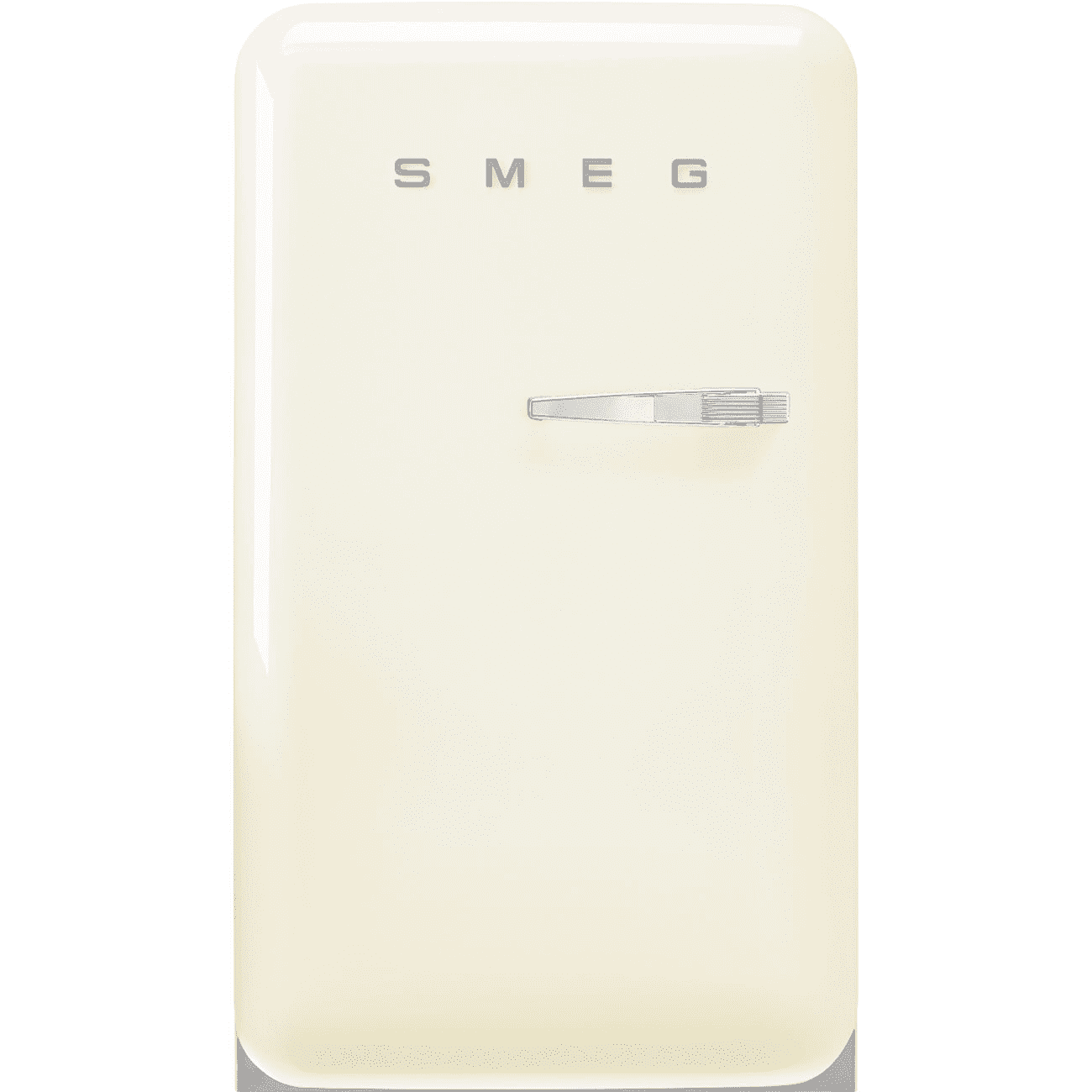 Smeg Cream/Silver Fab10lcr6 55Cm Left Hand Hinge Fridge With Icebox 90Cm To 119Cm