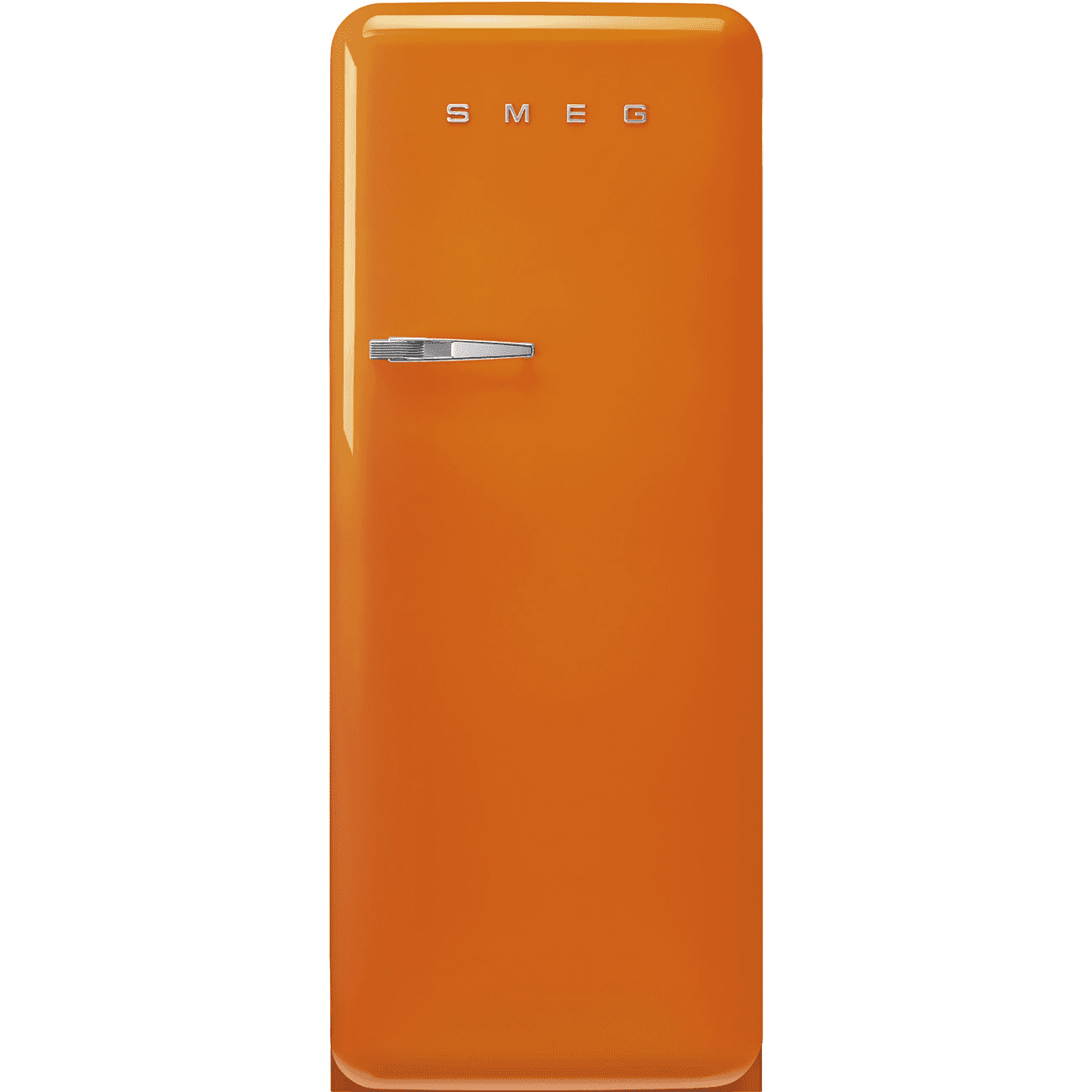 Smeg Orange Fab28ror5 50'S Style Freestanding Fridge Right Hinge 120Cm To 159Cm