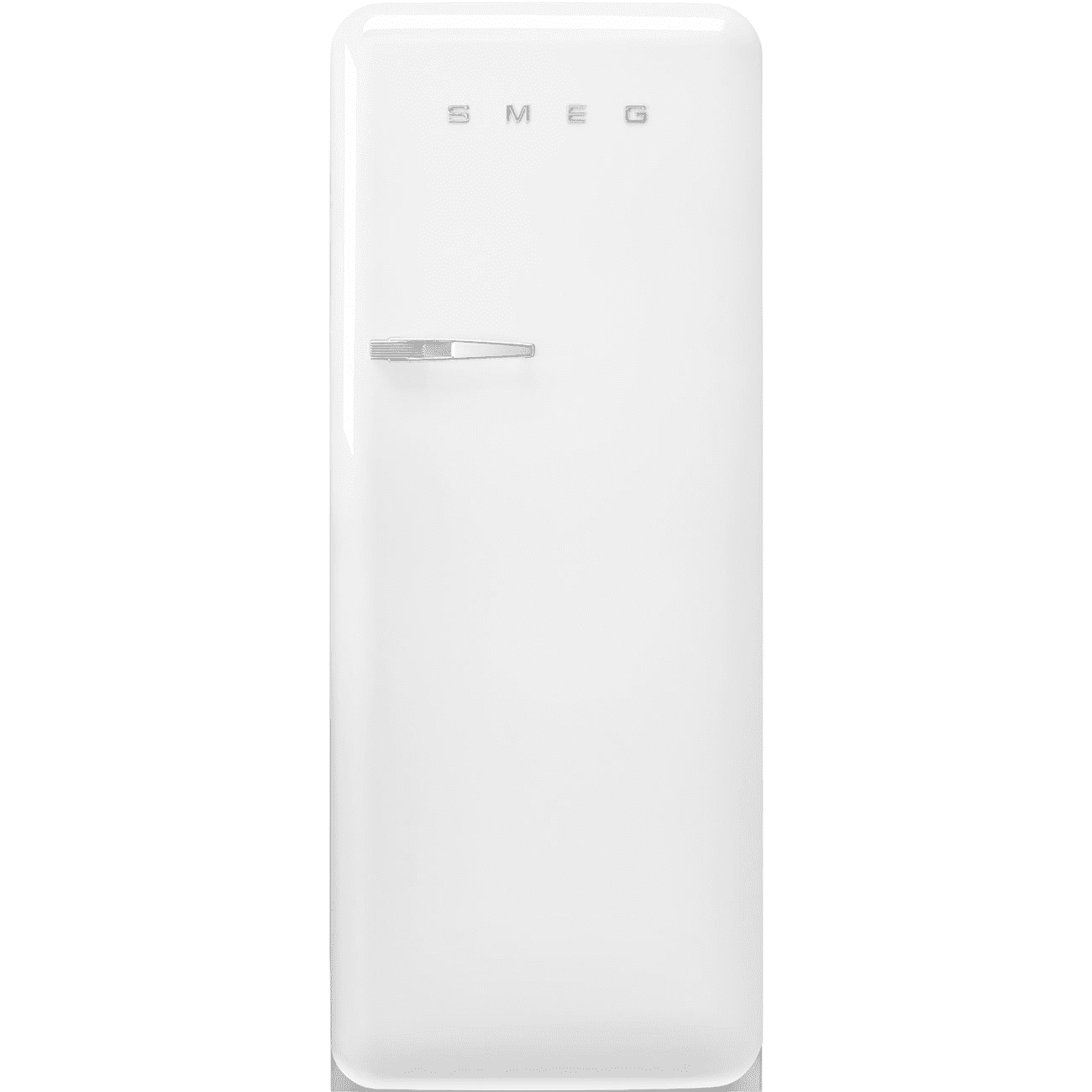 Smeg White Fab28rwh5uk 50'S Style Freestanding Fridge Right Hinge 120Cm To 159Cm