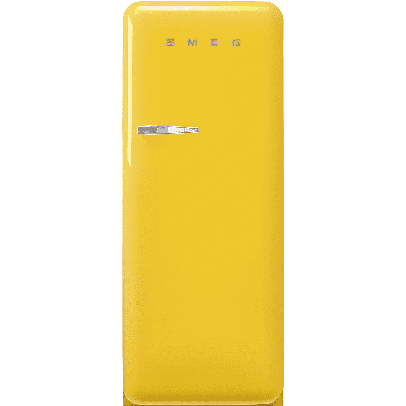Smeg Yellow Fab28ryw5 50'S Style Freestanding Fridge Right Hinge 120Cm To 159Cm