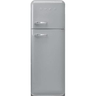 Smeg FAB30RSV5 50's Style Freestanding Right Hinge Fridge Freezer Silver