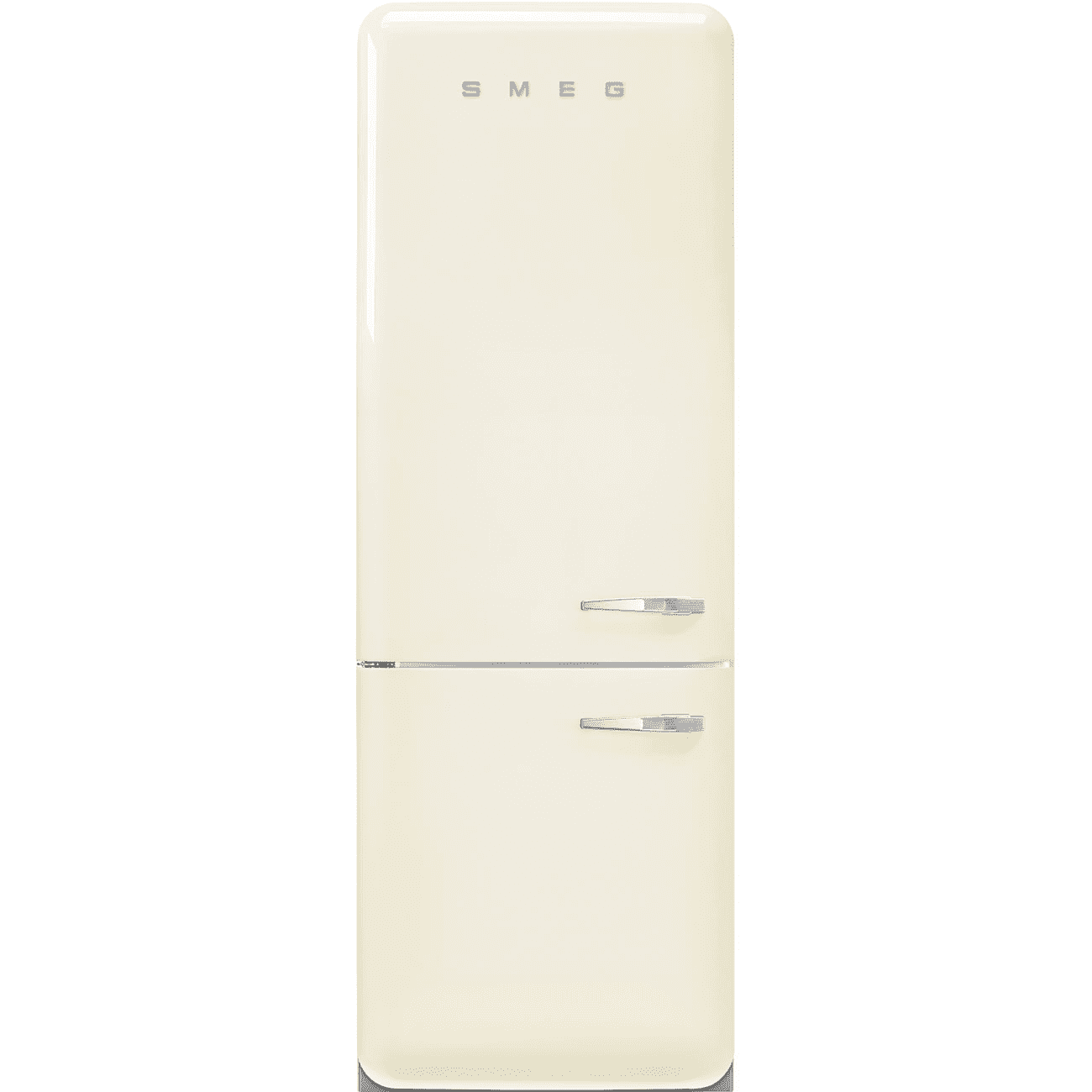 Smeg Cream Fab38lcr5 50'S Style Double Door Freestanding Left Hinge Fridge Freezer 190Cm Or Over