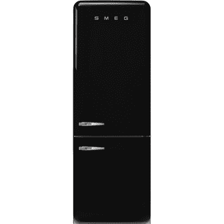 Smeg FAB38RBL5 50's Style Double Door Freestanding Right Hinge Fridge Freezer Black
