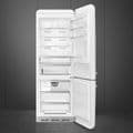 Smeg FAB38RWH5 50's Style Double Door Freestanding Right Hinge Fridge Freezer White