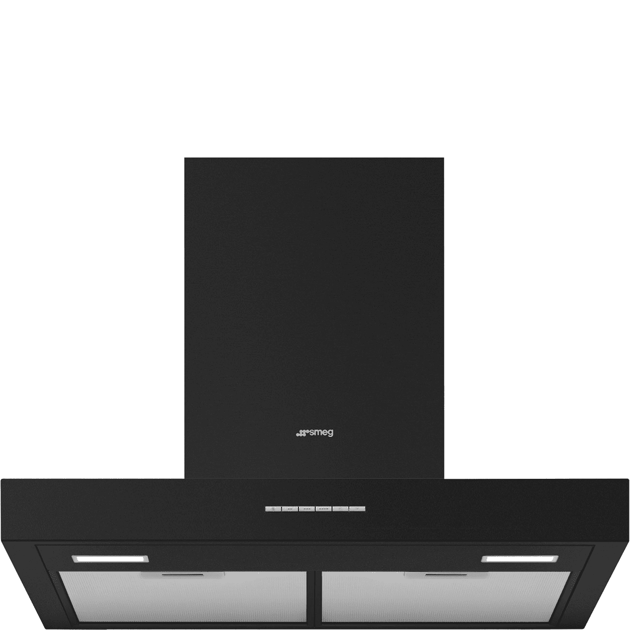 Smeg Black Kbt600mb 60Cm Chimney Cooker Hood 60Cm To 89Cm