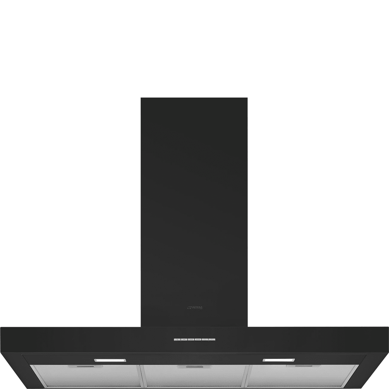 Smeg Black Kbt900ne 90Cm Chimney Cooker Hood 90Cm To 119Cm
