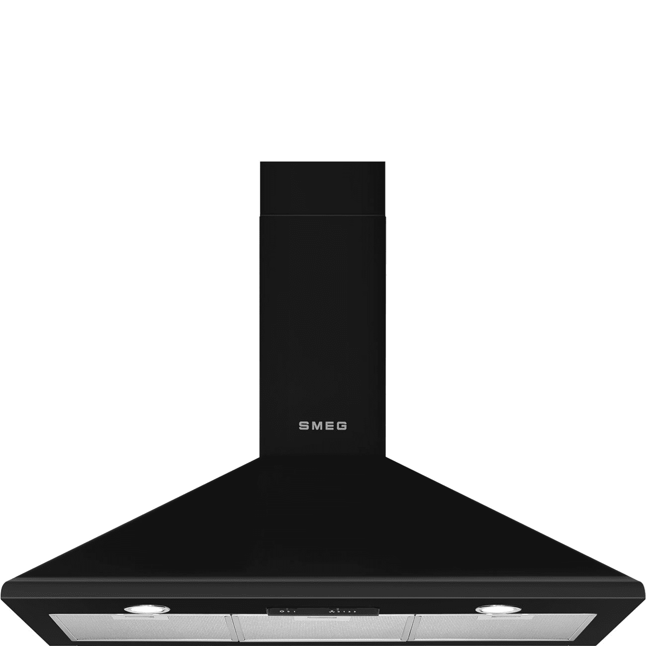 Smeg Black Ksed95nee 90Cm Chimney Wall Hood 90Cm To 119Cm