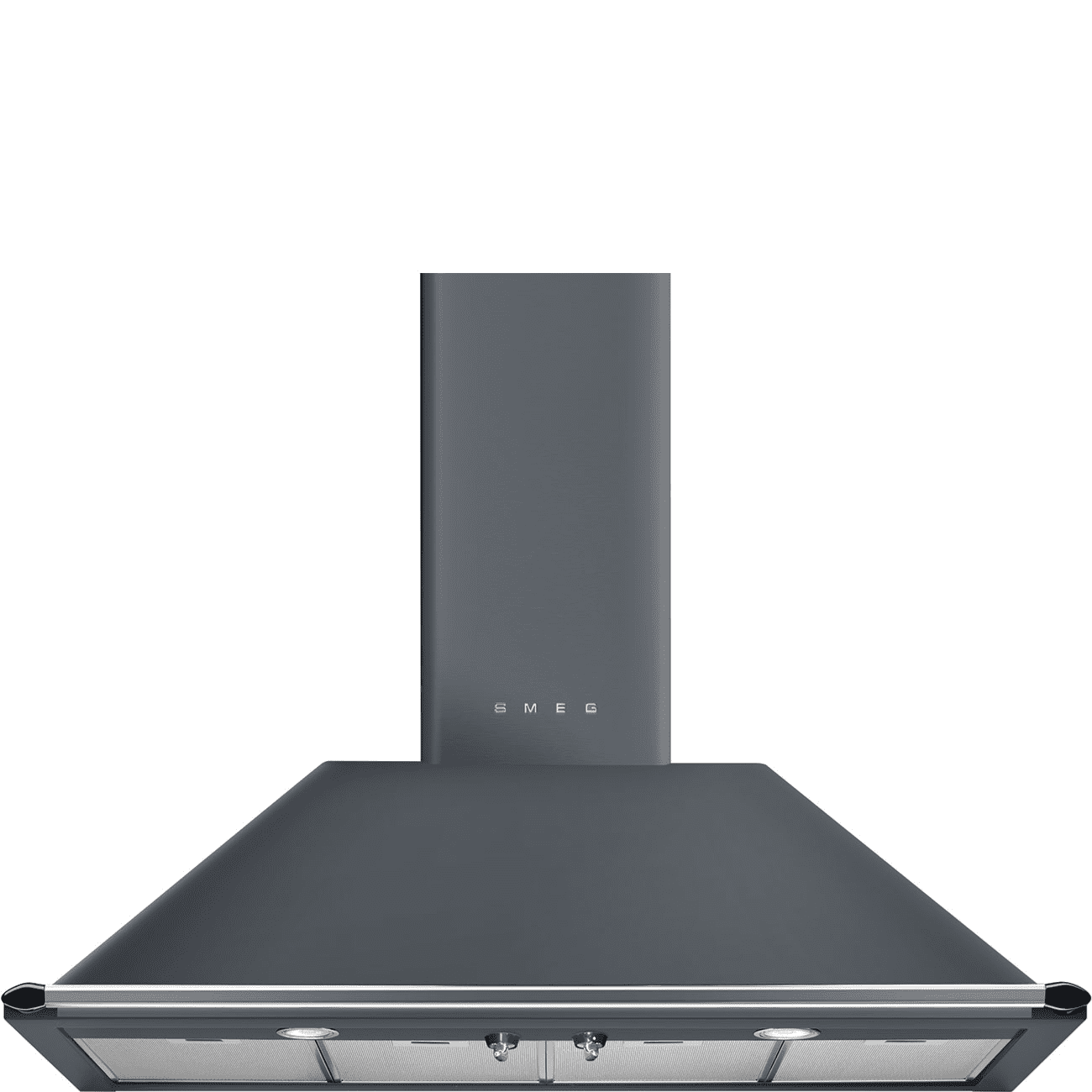 Smeg Grey Kt110gre 110Cm Chimney Wall Hood Slate 90Cm To 119Cm