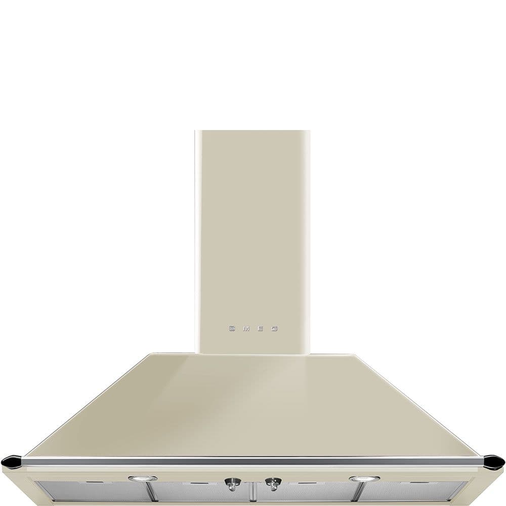 Smeg Cream Kt110pe 110Cm Chimney Wall Hood 90Cm To 119Cm