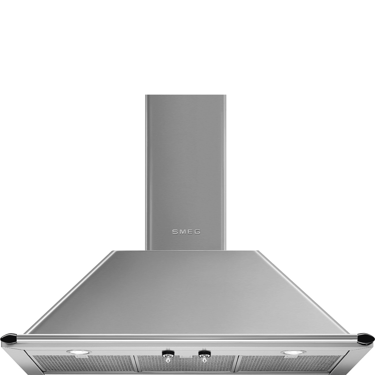 Smeg Ktr90xe 90Cm Chimney Wall Hood Stainless Steel 90Cm To 119Cm