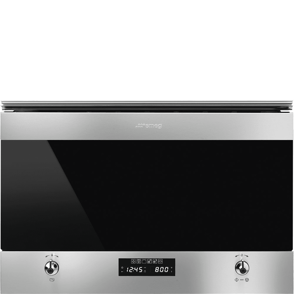 Smeg Mp322x1 Classic Built In Microwave With Grill Stainless Steel Under 40Cm