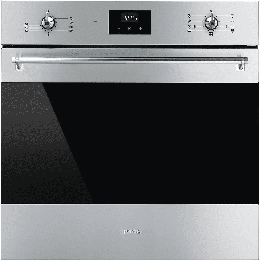 Smeg Black Sf6300tvx Built In Single Oven 60Cm To 89Cm
