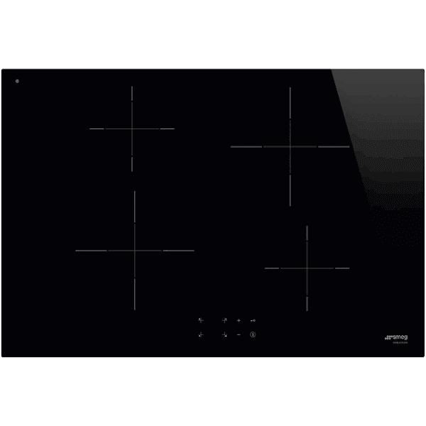 Smeg Black/Red Si2741duk 4 Zone 75Cm Induction Hob 60Cm To 89Cm