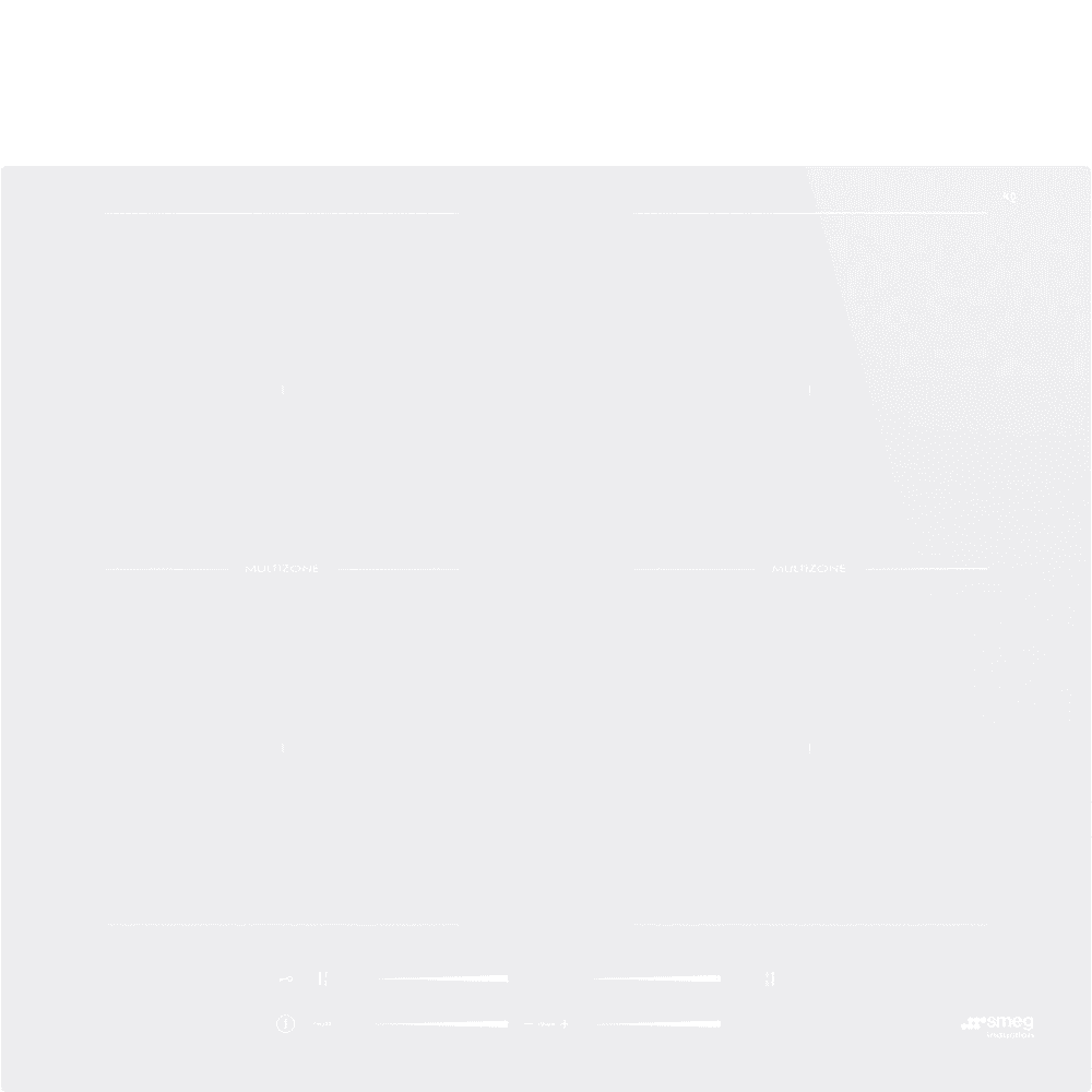 Smeg White Si2m7643dw 4 Zone 60Cm Induction Hob 60Cm To 89Cm