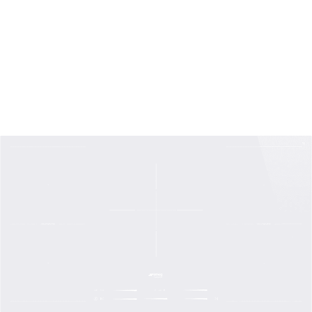 Smeg White Si2m7953dw 5 Zone 90Cm Induction Hob 90Cm To 119Cm