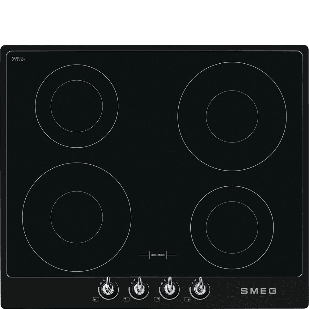 Smeg Black Si964nm 4 Zone 60Cm Induction Hob 60Cm To 89Cm