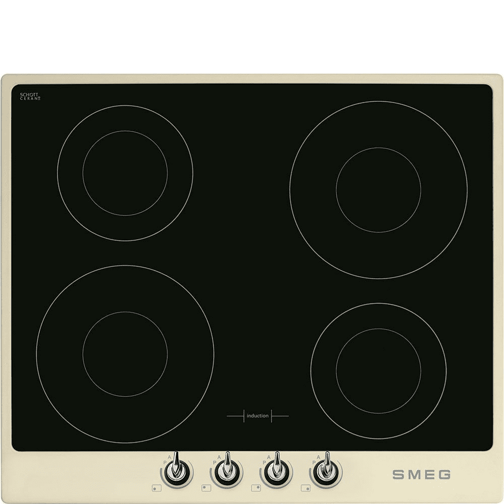 Smeg Cream Si964pm 4 Zone 60Cm Induction Hob 60Cm To 89Cm